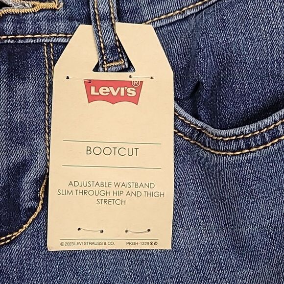 Levi's Bootcut Stretch Girls Demin Blue Jeans Size 12 Regular - Picture 8 of 8